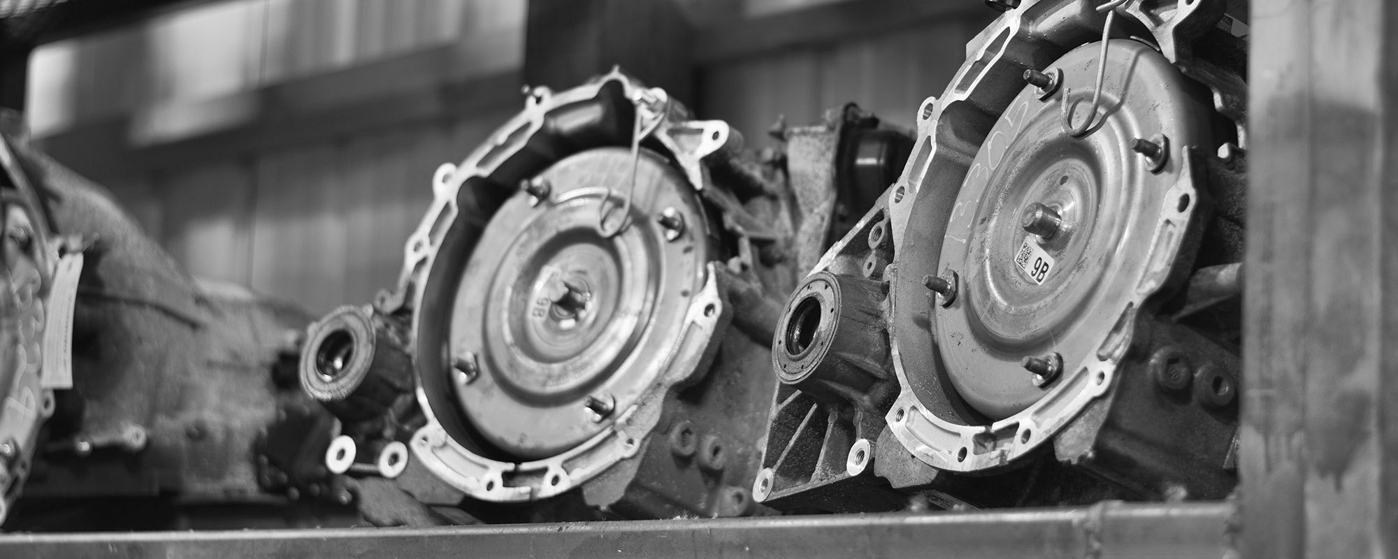 Used engines in the warehouse at Doug's Auto Recyclers in Coldwater, MI